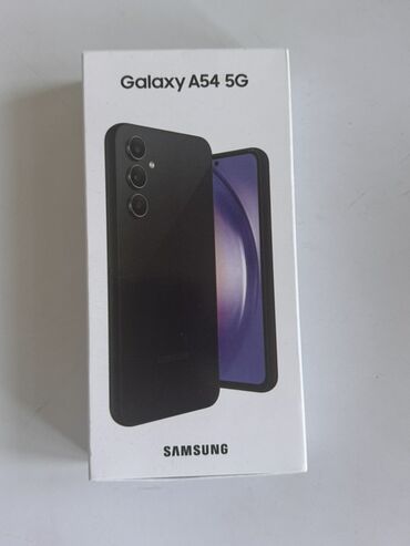 huawei линейка смартфонов: Samsung Galaxy A54 5G, Жаңы, 256 ГБ, түсү - Кара, 2 SIM