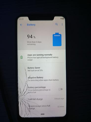 nokia 5 1: Nokia 5.1 Plus (X5), 32 GB, rəng - Qara, Qırıq, Sensor, Barmaq izi — 5