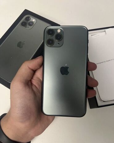 защищённый телефон: IPhone 11 Pro, Б/у, 256 ГБ, Jet Black, Защитное стекло, Коробка, Чехол, 84 %