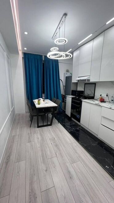 квартира на лень: 1 бөлмө, 42 кв. м, Элитка, 6 кабат, Евроремонт