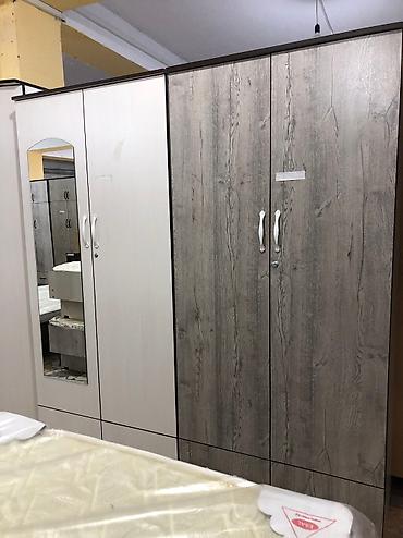 Спальные гарнитуры: Спальный гарнитур, Б/у, Двухъярусная кровать, Шкаф, Комод, Самовывоз, цвет - Бежевый — 4