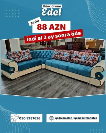 Divanlar: Künc divan, Yeni, Açılan, Bazalı, Parça, Çatdırılma yoxdur — 8