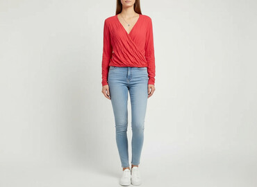 stradivarius bluzka z odkrytymi ramionami: BODY FLIRT, Жіноча блуза, розмір M