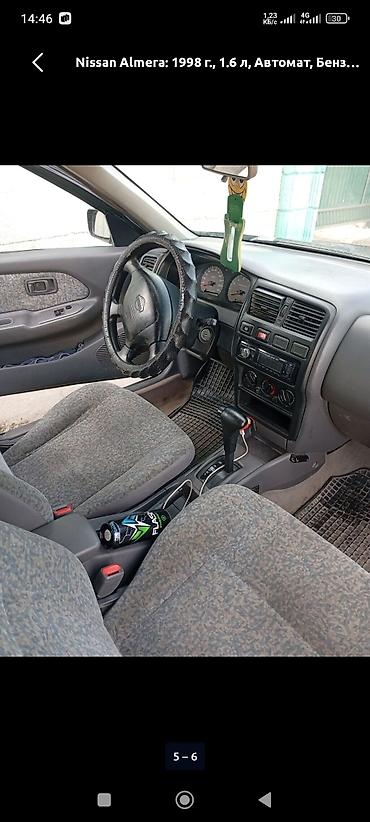 1998: Nissan Almera: 1998 г., 1.6 л, Автомат, Бензин, Седан — 5