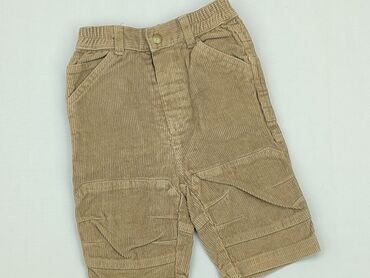 legginsy prazek bezowe: Baby material trousers, 3-6 months, 62-68 cm, condition - Good