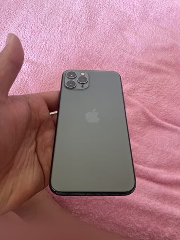 Apple iPhone: IPhone 11 Pro, Б/у, 64 ГБ, Зеленый, Зарядное устройство, Защитное стекло, Чехол, 82 %