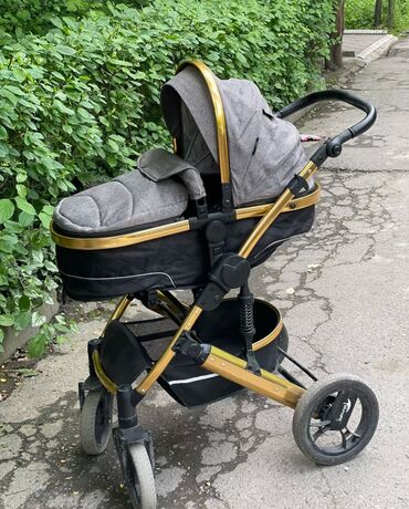 купить коляску cybex бу: Коляска, цвет - Золотой, Б/у