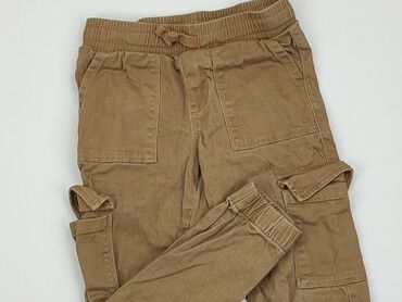 mom jeans brązowe: Spodnie jeansowe, Little kids, 4-5 lat, 104/110, stan - Dobry