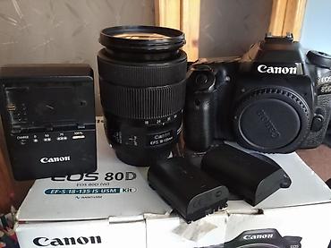 Фотоаппараты: Canon EOS 80D fotoaparat dəsti - Korpus: Canon EOS 80D (APS‑C, DSLR) — 4