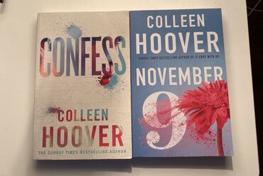 bir: Kitab/ книга Colleen Hoover confess ve november 9 Her biri 8 azn /