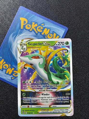 Kolleksiya kartları: Pokemon kartları EX, V, V STAR (hərəsi 2 azn) Kart üçün albom 50 azn — 7