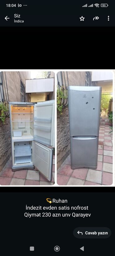 Кухонные комбайны и измельчители: Б/у 2 двери Indesit Холодильник Продажа, цвет - Серый, Встраиваемый