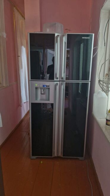 Холодильники: Б/у Холодильник Hitachi, No frost, Трехкамерный, цвет - Черный