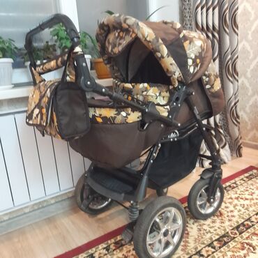 коляска детский ош: Балдар арабасы, түсү - Күрөң, Колдонулган