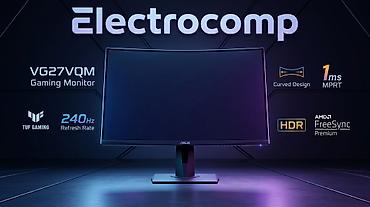 mini modem: ASUS TUF Gaming VG27VQM oyun monitoru - Ekran: 27", əyri dizayn - — 1