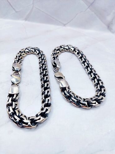 Серебряные цепочки: Серебряная цепь «Рамзес» 140 гр, 60 см Ручная работа, серебро 925 — 15