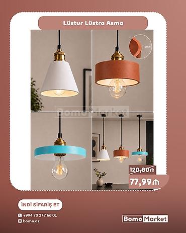 mətbəx ucun cılcıraq: Çılçıraq, 1 lampa, Metal — 1