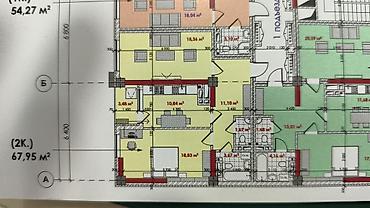2 комнаты, 68 м², Асанбай мкр Элитка, 9 этаж at lalafo.kg 2 комнаты, 68 м², Асанбай мкр Элитка, 9 этаж