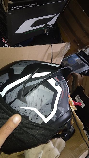 Oprema za bicikliste: Otvorena (jet) kaciga za skuter/motocikl - Brend: Sparco (plavo-bela) — 9