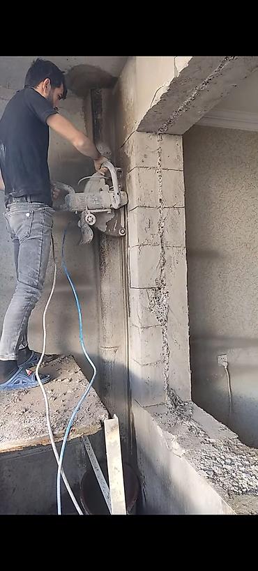 слом бетона: Beton, dəmir-beton və kərpic konstruksiyaların kəsilməsi–sökmə xidməti — 3