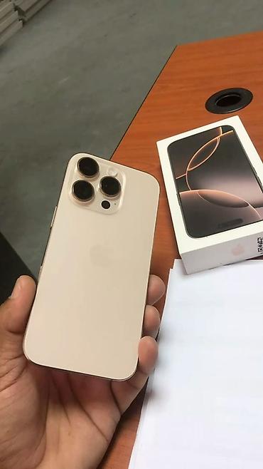 IPhone 16 Pro Max, Б/у, 256 ГБ, Desert Titanium, Коробка, 90 %