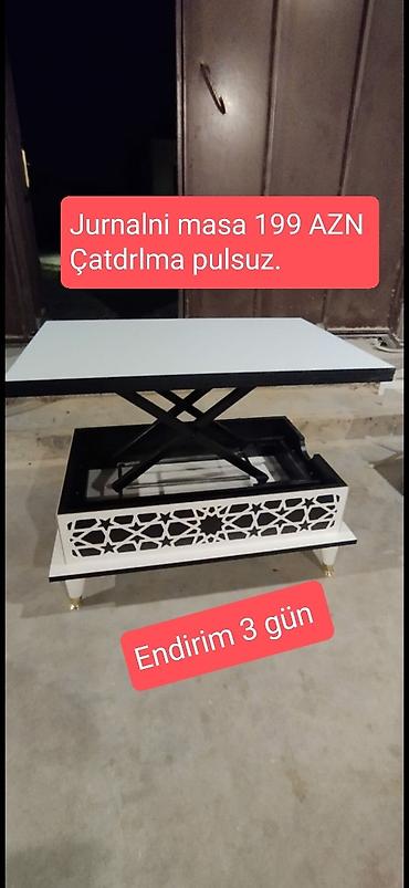Masalar: Jurnal masası, Yeni, Transformer, Laminat, Dördbucaq masa — 3
