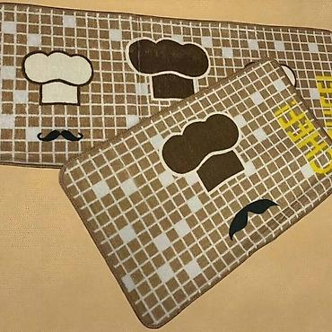 Tepisi i prostirke: Prostirke za kuhinju 2u1 Odozdo guma, ne klizajuce Dimenzija vece — 4