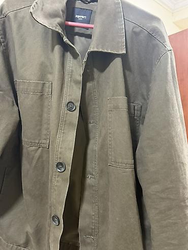 kişi geyimi: Koton kişi gödəsi/ceketi - Model: klassik düyməli, yaxalıqlı - Rəng — 4