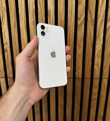 IPhone 11, 128 GB, Ağ, Zəmanət, Simsiz şarj, Face ID