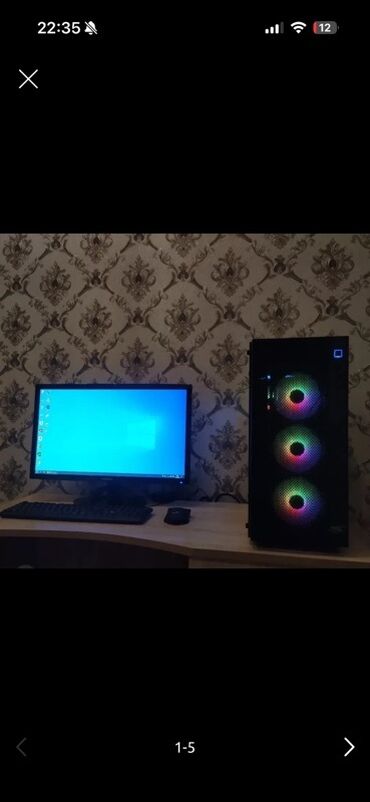 Printerlər: Gaming və iş üçün masaüstü kompüter seti Komplekt: - Sistem bloku