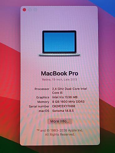 pavilion dv6: Prodaje se macbook pro 13.3 inca laptop 8/256GB instaliran je macOS — 4