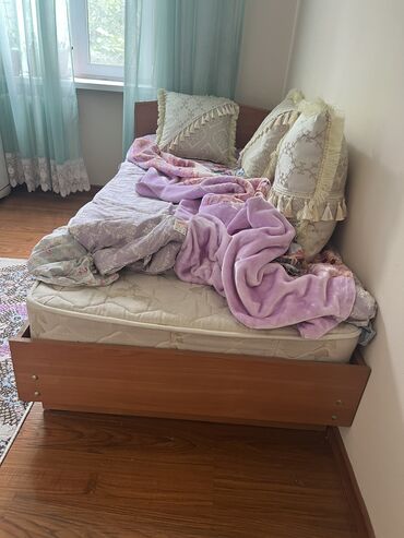 купить кровать односпальную с матрасом: Односпальная Кровать, Б/у
