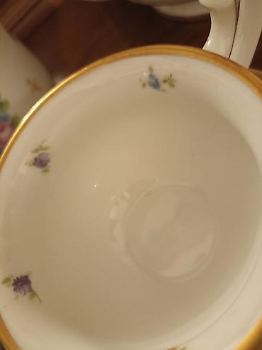 Çay dəstləri və servizlər: Çay dəsti, rəng - Ağ, Farfor, 6 nəfərlik, Almaniya — 22