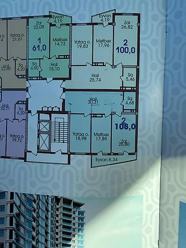qurgusun satisi: 2 otaqlı, Yeni tikili, m. Nizami, 108 kv. m — 5