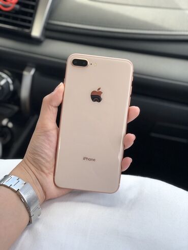 Apple iPhone: IPhone 8 Plus, 64 GB, Rose Gold, Zəmanət, Barmaq izi, Simsiz şarj