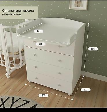 Тумбы для вещей и одежды: Тумба для вещей и одежды, Без зеркала, ЛДСП, цвет - Белый — 27