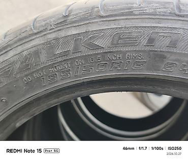 275 75 16: Шины 195 / 50 / R 16, Лето, Б/у, Комплект, Легковые, Таиланд, Falken — 2