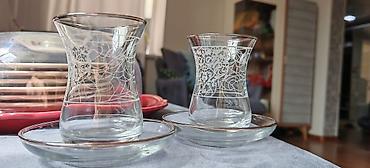 cay servizi: Çay dəsti, rəng - Ağ, Şüşə — 3