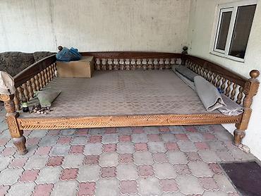 топчан с навесом: Тапчан 3 x 4 x 1 м, Дерево — 3