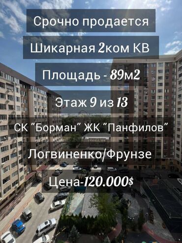 Продажа квартир: 2 комнаты, 89 м², Элитка, 9 этаж, Евроремонт