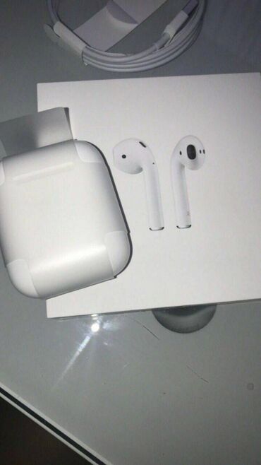 наушники apple airpods 2 оригинал: Накладные, Apple, Новый, Беспроводные (Bluetooth), Классические