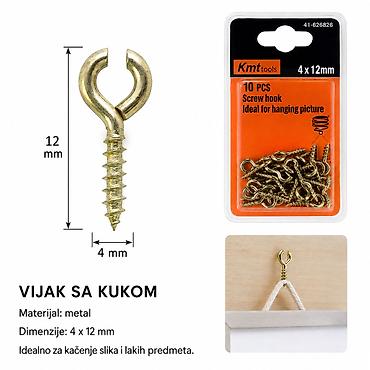 KMT Ekseri za lesonit pocinkovani u boji 9368286 Praktičan pribor za