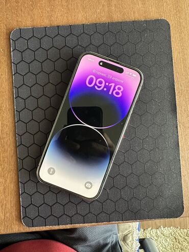 код 225 какой оператор бишкек: IPhone 14 Pro, Колдонулган, 256 ГБ, Deep Purple, Коргоочу айнек, Каптама, 88 %