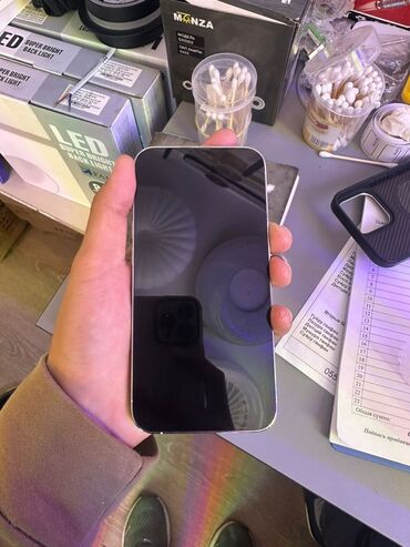 айфон 13 про макс ош: IPhone 13 Pro, Колдонулган, 128 ГБ, Ак, Каптама, Куту, 81 %