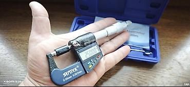 Alətlər: Elektron mikrometr. Qiyməti : 00-25 mm 229 azn ( 1-ci şəkildə olan ) — 9