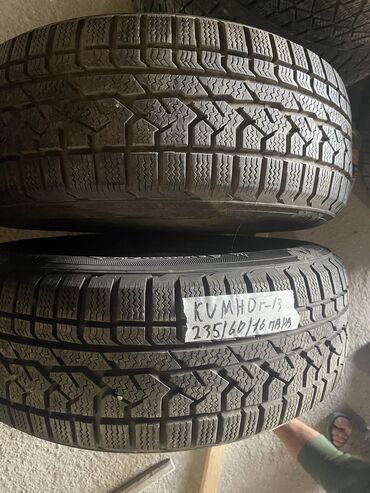 диски момо: Шины 235 / 60 / R 16, Зима, Б/у, Пара, Легковые, Корея, Kumho