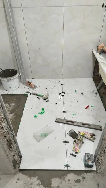 Укладка плитки: Укладка плитки в ванной | Керамогранитая плитка | Диагональная укладка Больше 6 лет опыта — 27