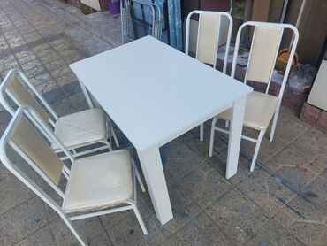 стол стул для кухни: Для кухни, Новый, Прямоугольный стол, 4 стула, Азербайджан