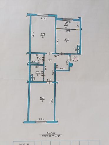 Продажа квартир: 2 комнаты, 67 м², Индивидуалка, 3 этаж, Евроремонт at lalafo.kg — 11 Продажа квартир: 2 комнаты, 67 м², Индивидуалка, 3 этаж, Евроремонт — 11