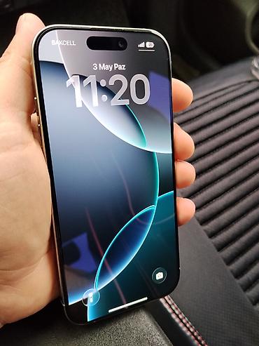 iphone x max ikinci el: IPhone 16 Pro, 128 GB, Natural Titanium, Zəmanət — 1